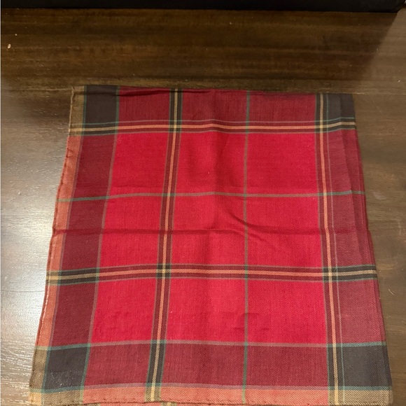 Dior Hand Rolled Plaid Handkerchief Scarf - Picture 2 of 5
